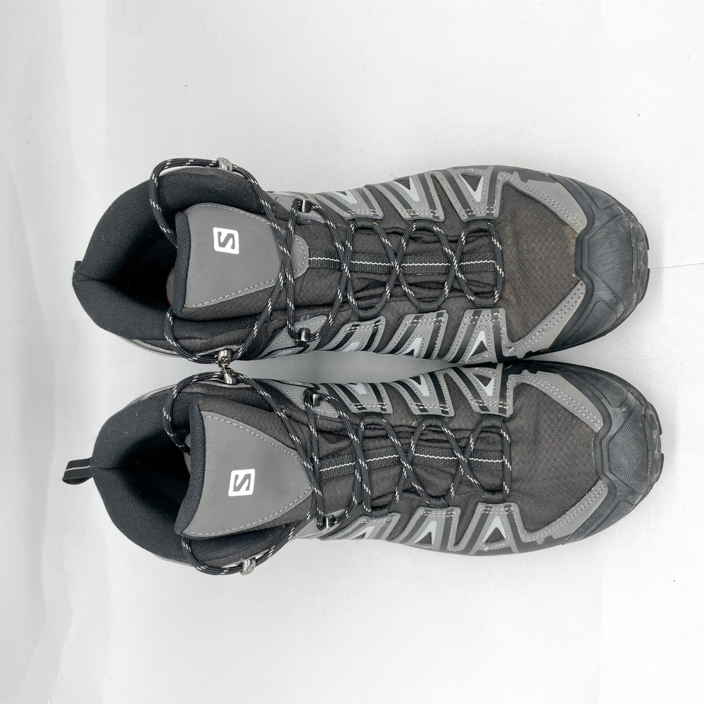 Salomon Ultra Pioneer Mid Hiking Boots Mens 13 Black Grey Outdoor Trail Trekking - Picture 3 of 11